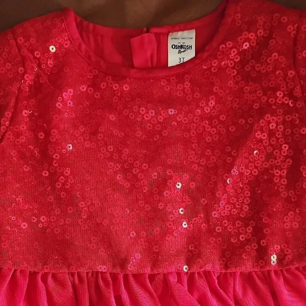 Nwot OshKosh B'gosh Sparkling Red Kids Dress